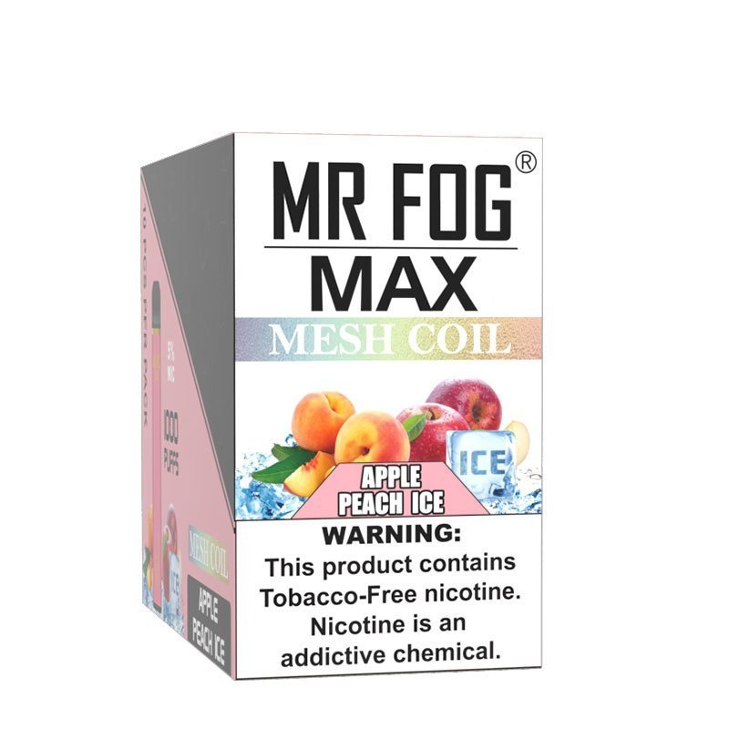 Apple Peach Ice Mr Fog Max 1000 Puffs Disposable Vape - Image 3