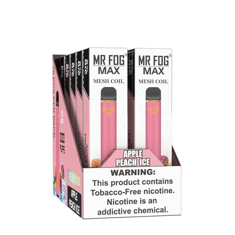 Apple Peach Ice Mr Fog Max 1000 Puffs Disposable Vape - Image 4