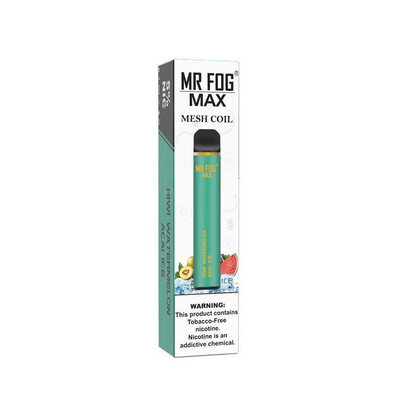 Kiwi Watermelon Acai Ice Mr Fog Max 1000 Puffs Disposable Vape - Image 2