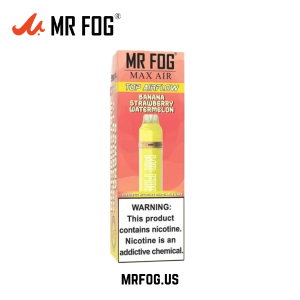 Banana Strawberry Watermelon Mr Fog Max Air 3000 Puffs