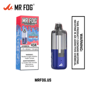 Blue Raspberry Cherry Ice Mr Fog Switch Pods Only- 45000 Puffs