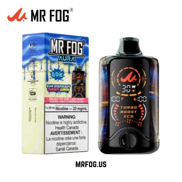 Blue Raspberry Cherry Lemon Mr Fog Aura 60K