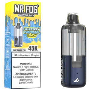 Blueberry Raspberry Lemon Mr Fog Switch 45K Pods Only