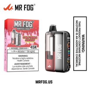 California Cherry Mr Fog Switch 45000 Puffs Disposable Pods Kit