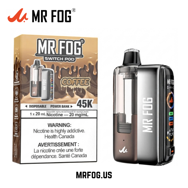 Coffee Mr Fog Switch 45000 Puffs Disposable Vape - Pods Kit
