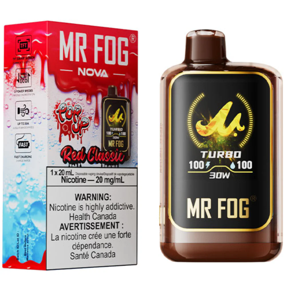 Red Classic Mr Fog Nova 36000 Pop Up