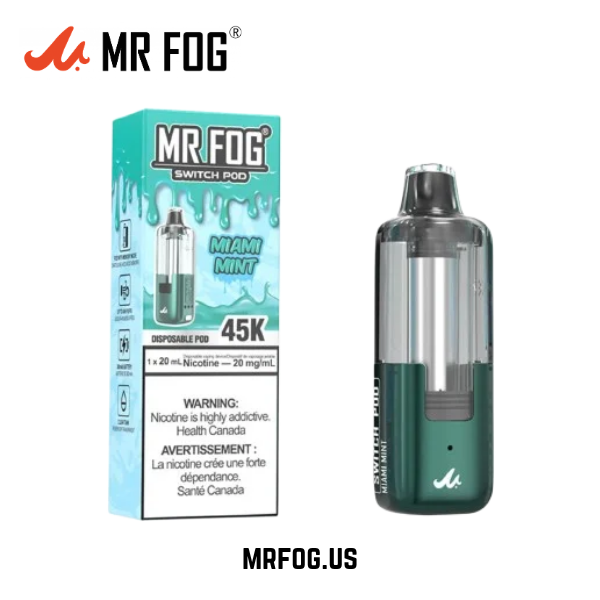 Miami Mint Mr Fog Switch 45k Puffs Disposable Vape - Pods Only