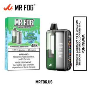 Mint Menthol Ice Mr Fog Switch 45000 Puffs Disposable Vape - Pods Kit