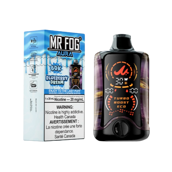 Blueberry Dream Mr Fog Aura 60k Puffs Disposable Vape