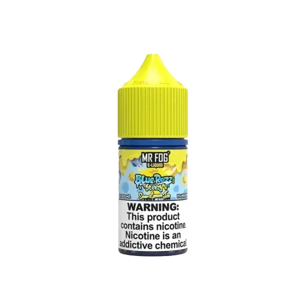 Sour Lemon Ice Mr Fog Blue Razz Steezy Salt