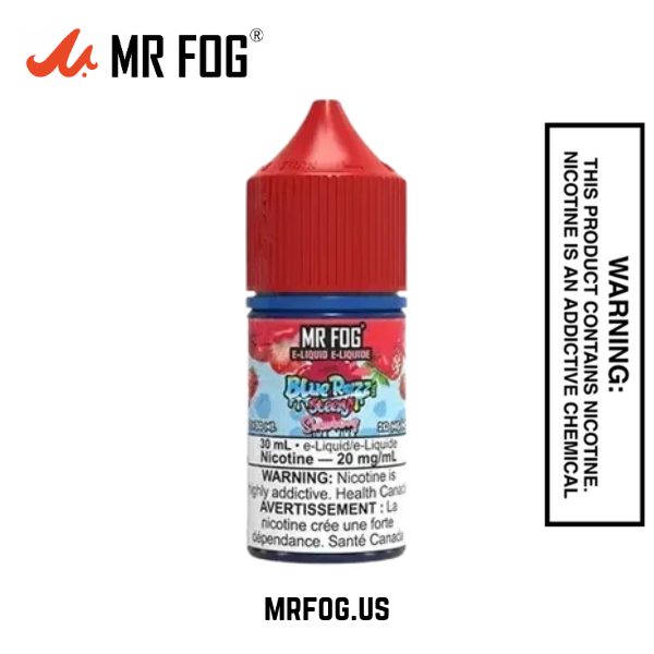 Peach Ice Mr Fog Blue Razz Steezy Salt E-Liquid - 30mL