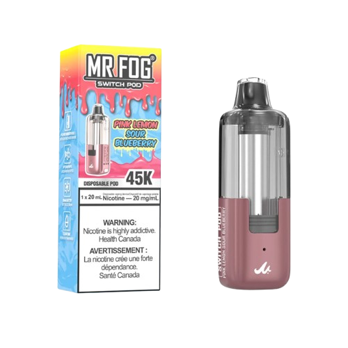 Pink Lemon Sour Blueberry Mr Fog Switch 45K Pods Only
