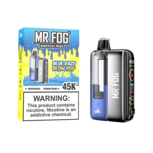 Blue Razz Blow Pop Mr Fog Switch 45000 Pods Kit