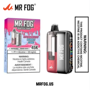 Strawberry Bubble Gang Mr Fog Switch 45000 Puffs Disposable Pods Kit