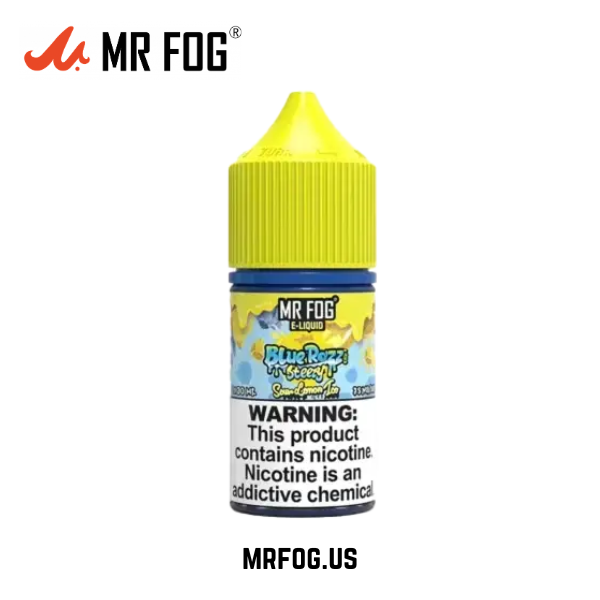 Sour Lemon Ice Mr Fog Blue Razz Steezy Salt E-Liquid - 30mL