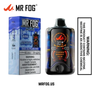 Sour Shock Blue Raspberry Mr Fog Aura 60K