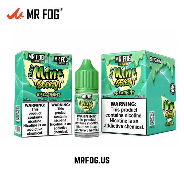 Spearmint Mr Fog Salt E-Liquid Mint Steezy Series