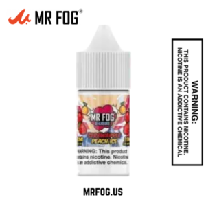 Strawapple Peach Ice Mr Fog Synthetic Nicotine Salt E liquid Vape