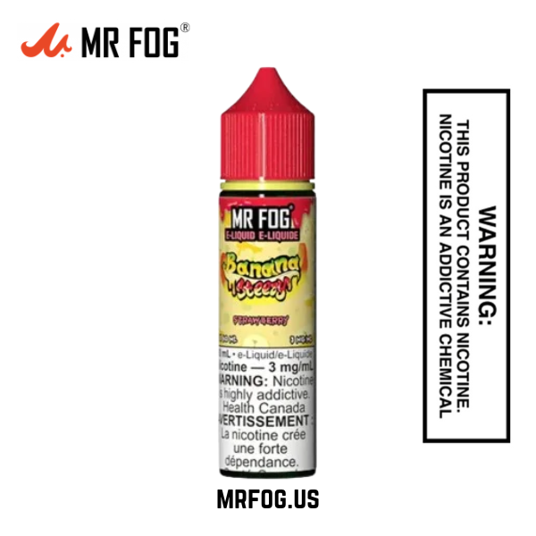 Strawberry Mr Fog E Liquid Banana Steezy