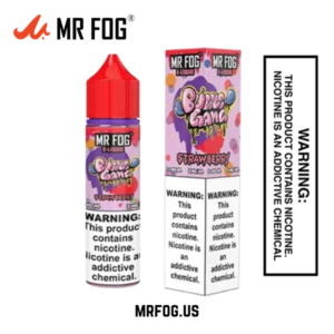 Strawberry Mr Fog E-Liquid Bubble Gang