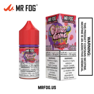 Strawberry Mr Fog Salt E-Liquid Bubble Gang Series