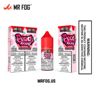 Strawberry Mr Fog Salt E-Liquid Peach Steezy Series