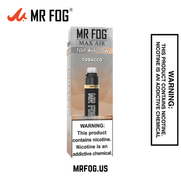 Tobacco Mr Fog Max Air 3000 Puffs