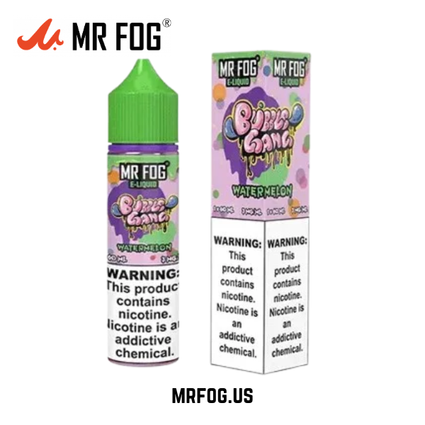 Watermelon Mr Fog E Liquid Bubble Gang