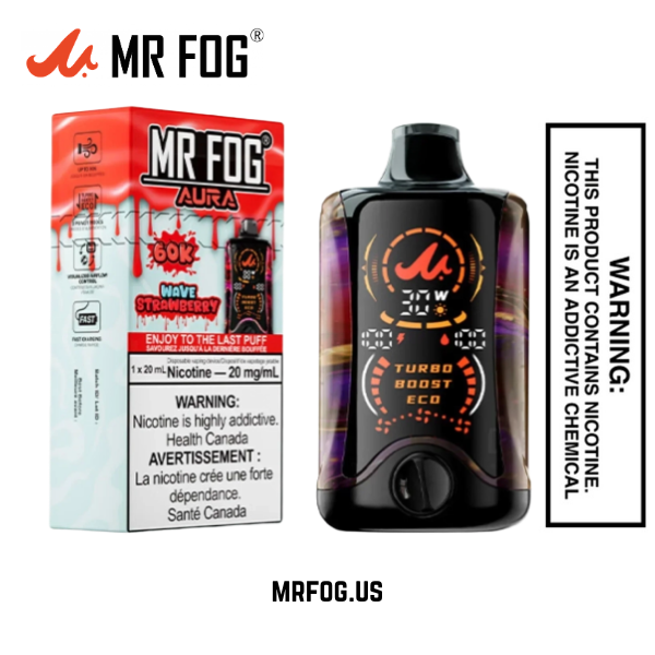 Wave Strawberry Mr Fog Aura 60K