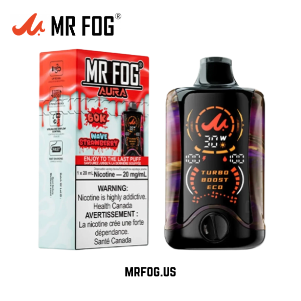 Wave Strawberry Mr Fog Aura 60K