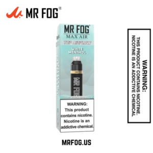 White Menthol Mr Fog Max Air 3000 Puffs