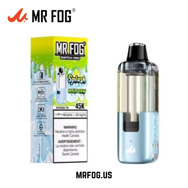 Blaze Dew (Splash Edition) Mr Fog Switch 45000 Puffs Disposable Vape - Pods Only