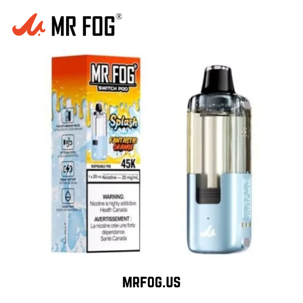 Fantastic Orange (Splash Edition) Mr Fog Switch 45000 Puffs Disposable Vape - Pods Only