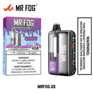 Grape Mr Fog Switch Pod Splash Edition Vape Kit- 45,000 Puffs