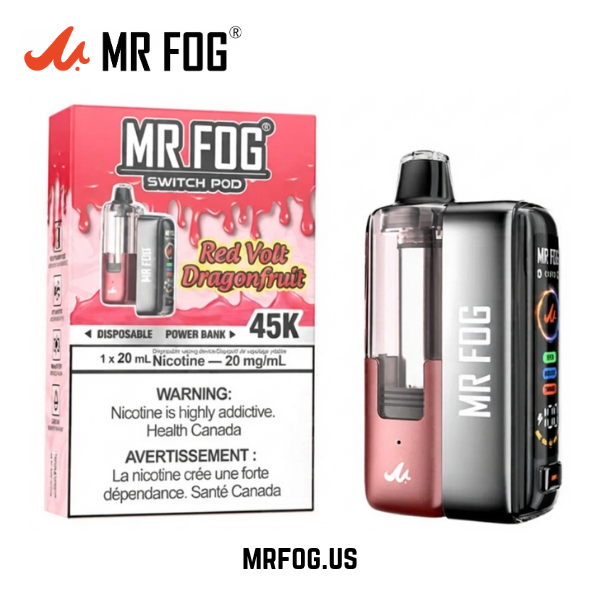 Red Volt Dragonfruit Mr Fog Switch Pod Splash Edition Vape Kit- 45,000 Puffs
