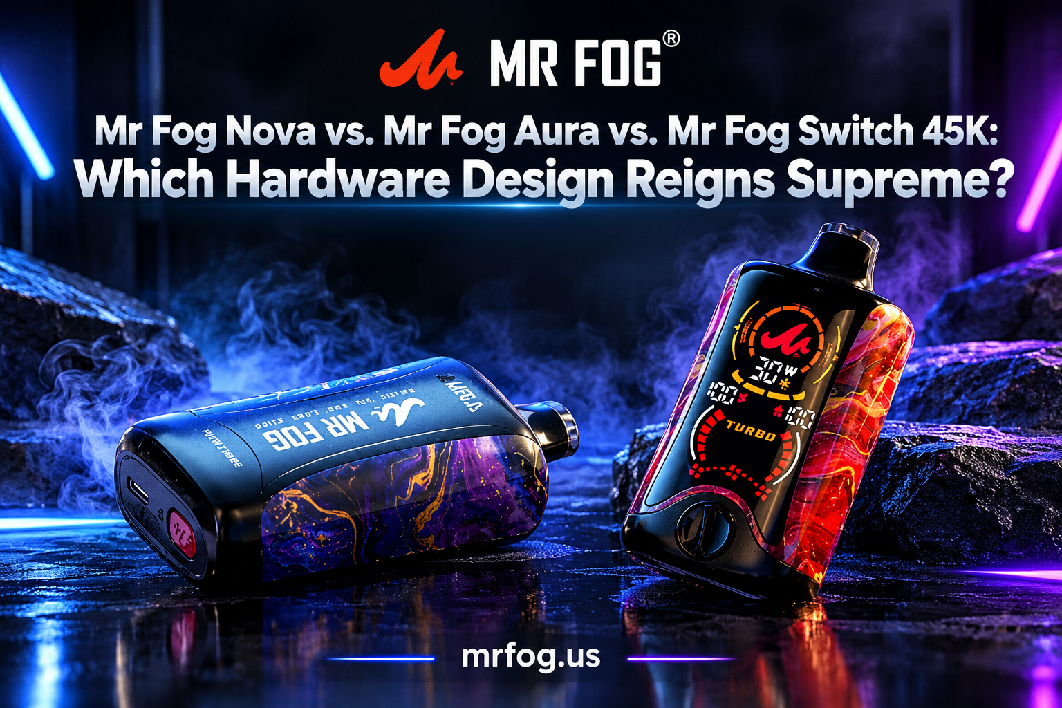 Top 5 Flavors per Device: Mr Fog Nova 36K, Aura 60K, and Switch 45K Flavor Showdown